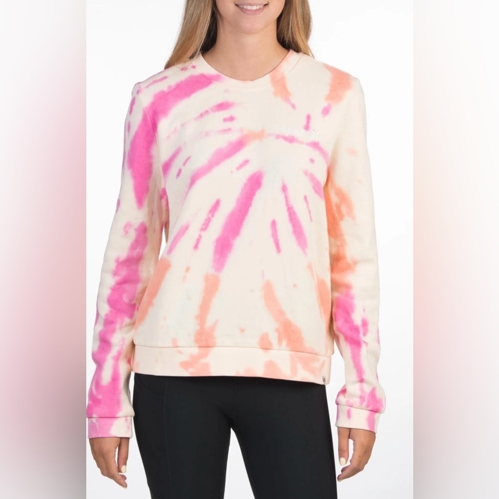 HURLEY All Over Tie Dye Sweatshirt size medium